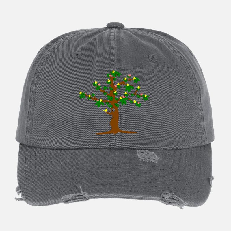 Baum voller Blüten Flexfit Vintage Destroyed Cap