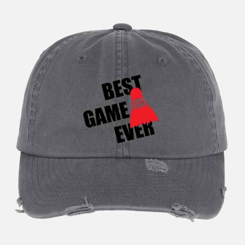 Badminton Best Game Ever Casquette vintage effet usé Flexfit