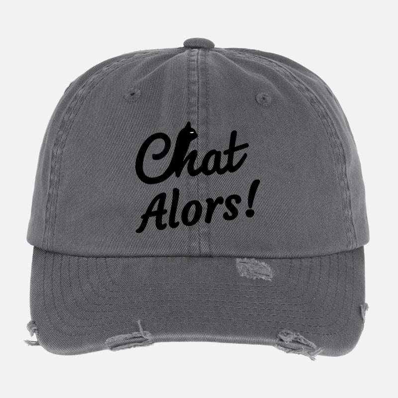 Dann Katze! Flexfit Vintage Destroyed Cap