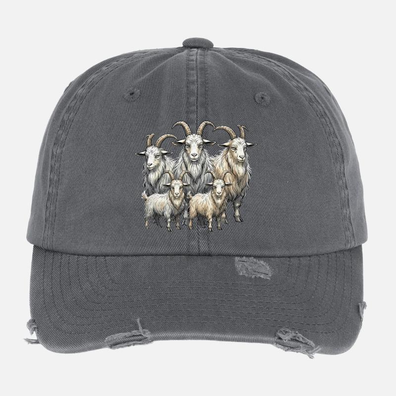 Goat herd Flexfit Vintage Destroyed Cap