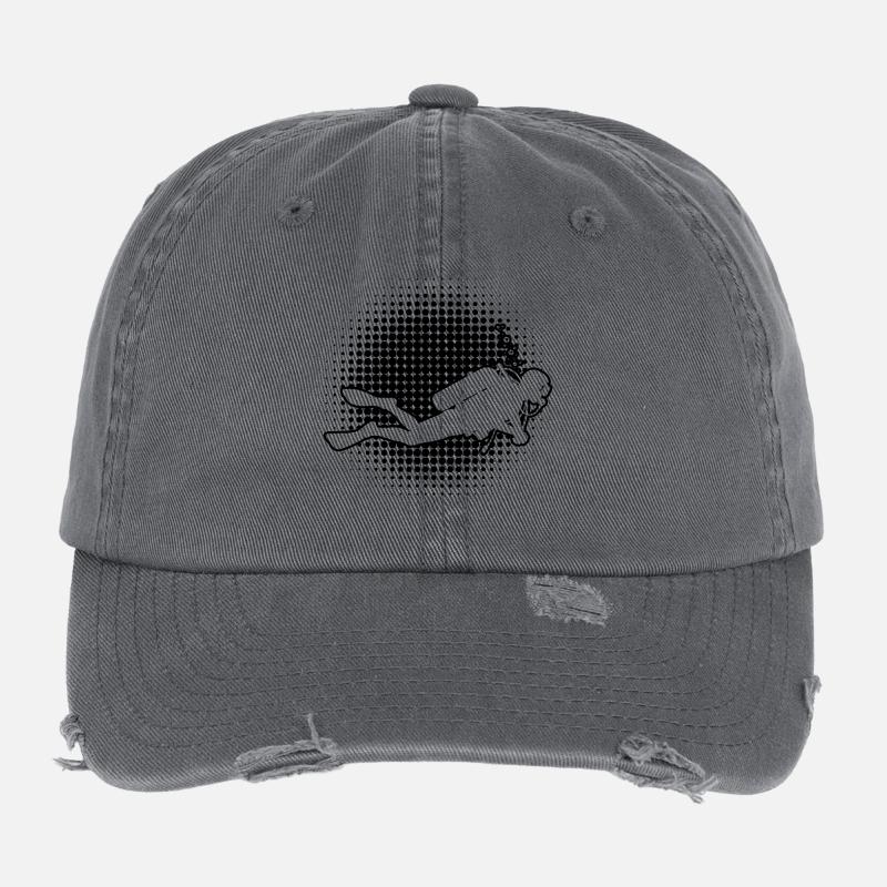 Déclaration pour toute plongée Casquette vintage effet usé Flexfit