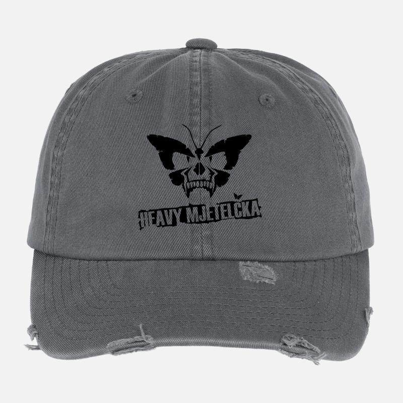 HEAVY MJETELČKA Flexfit Vintage Destroyed Cap