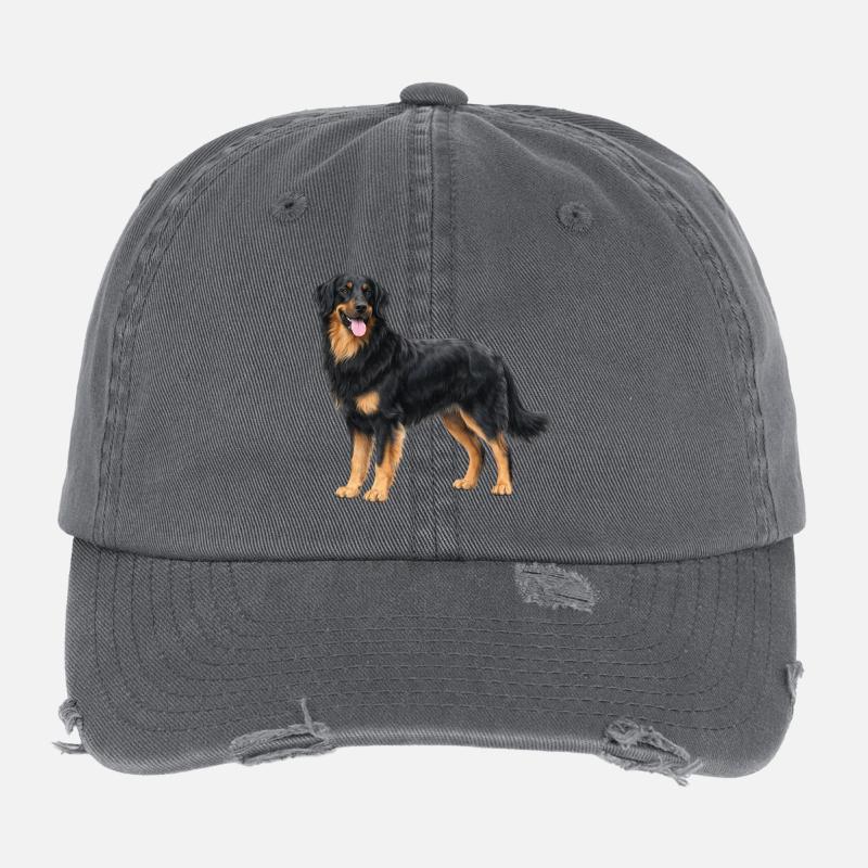 Realistic Hovawart Flexfit Vintage Destroyed Cap
