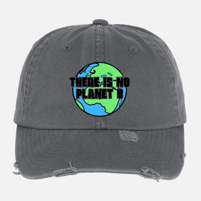 There is no Planet B Flexfit Vintage Destroyed Cap