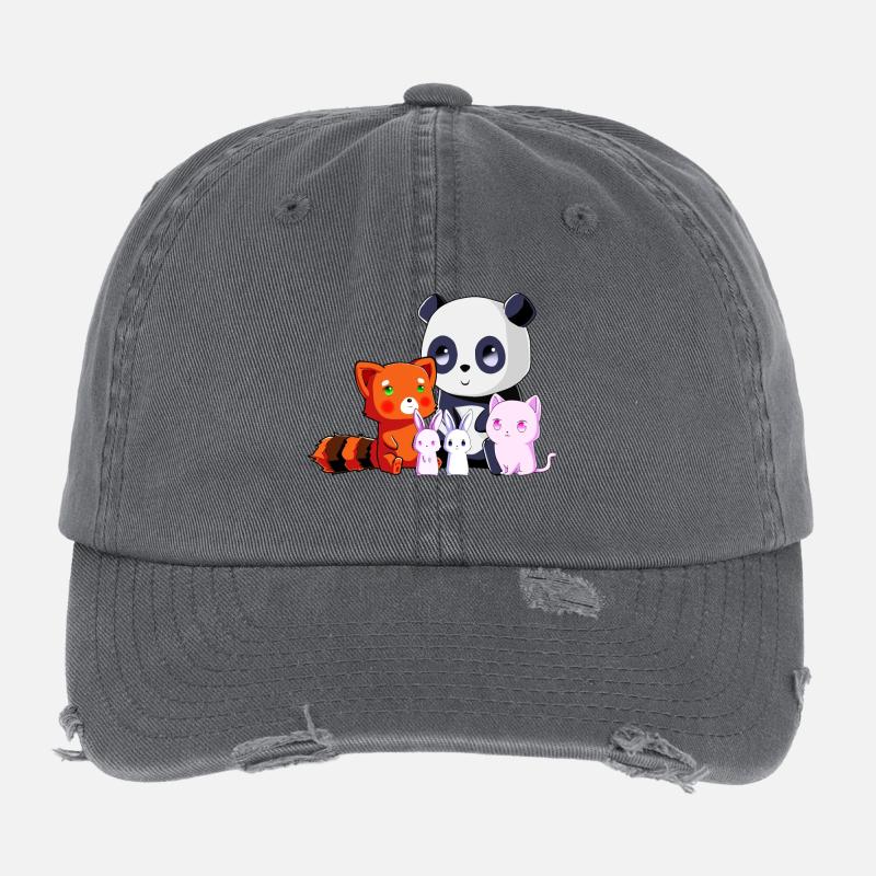 Team Kawaii Flexfit Vintage Destroyed Cap
