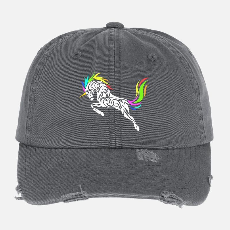 STYLISH LICORNE Flexfit Vintage Destroyed Cap