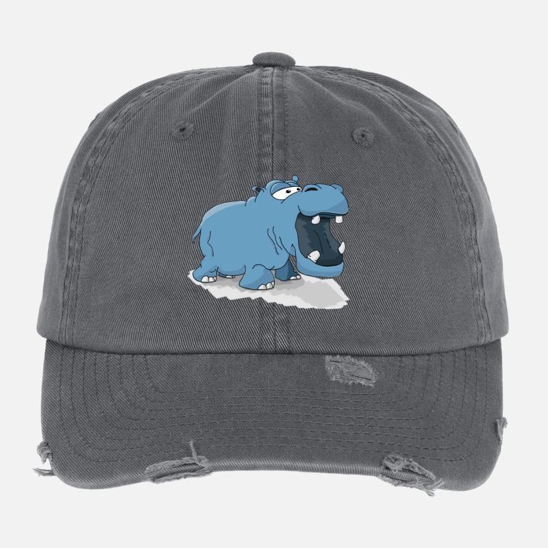 Hippo Flexfit Vintage Destroyed Cap