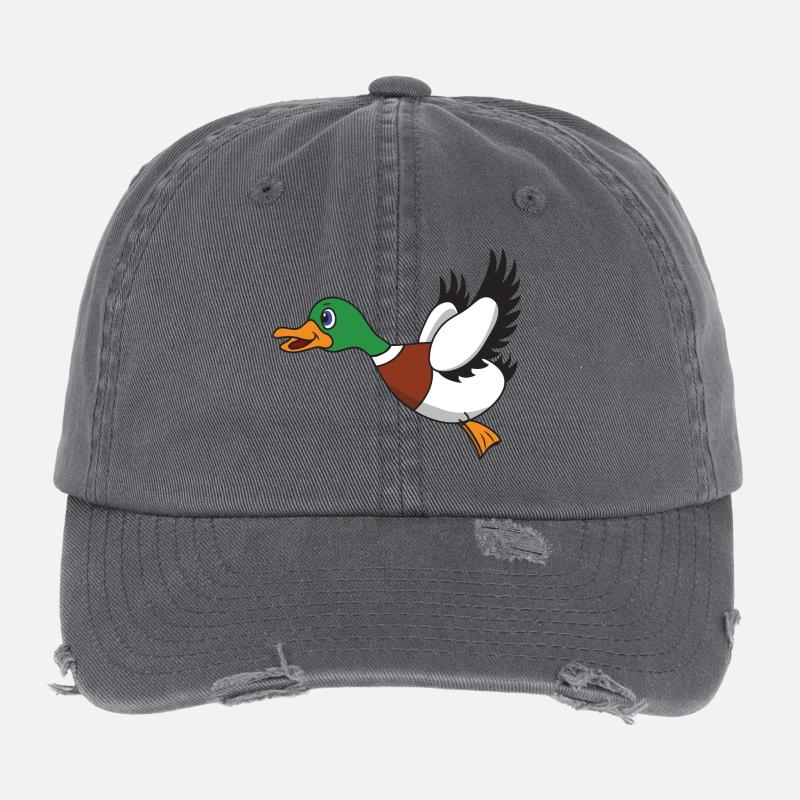 Canard volant Casquette vintage effet usé Flexfit