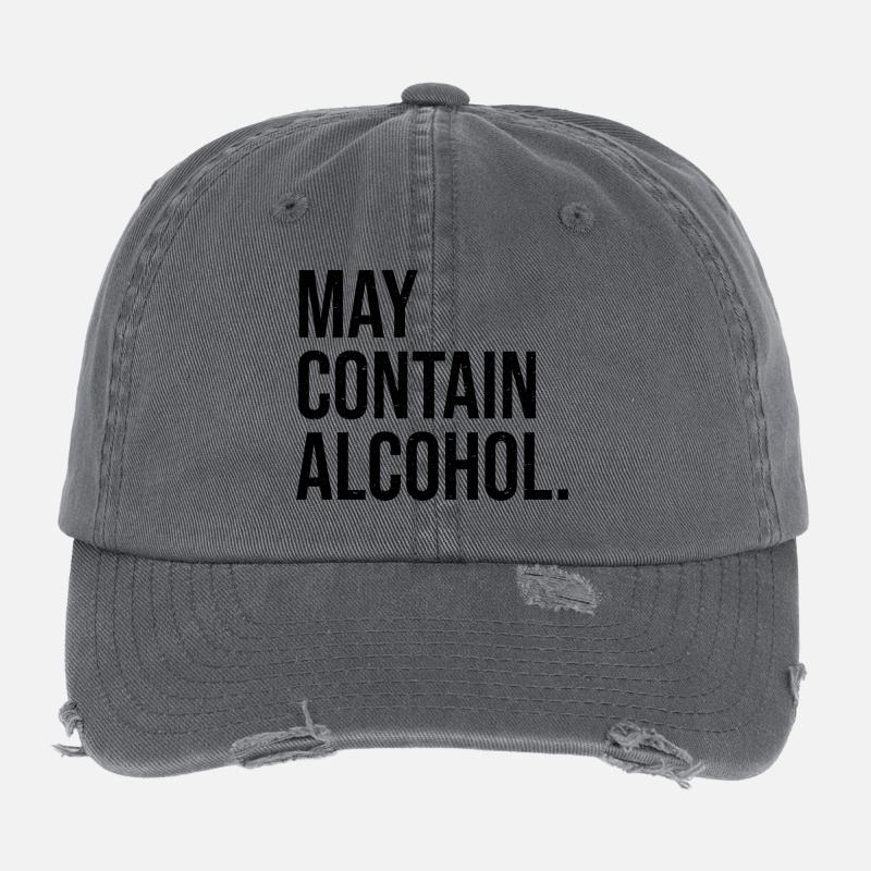 Peut contenir de l'alcool Casquette vintage effet usé Flexfit
