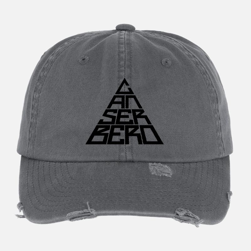 Vektorisierte CANSERBERO Flexfit Vintage Destroyed Cap