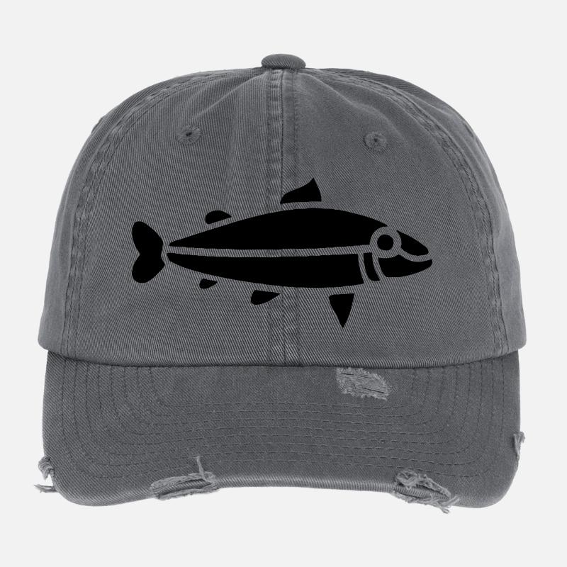 Fish "Celtic" Casquette vintage effet usé Flexfit