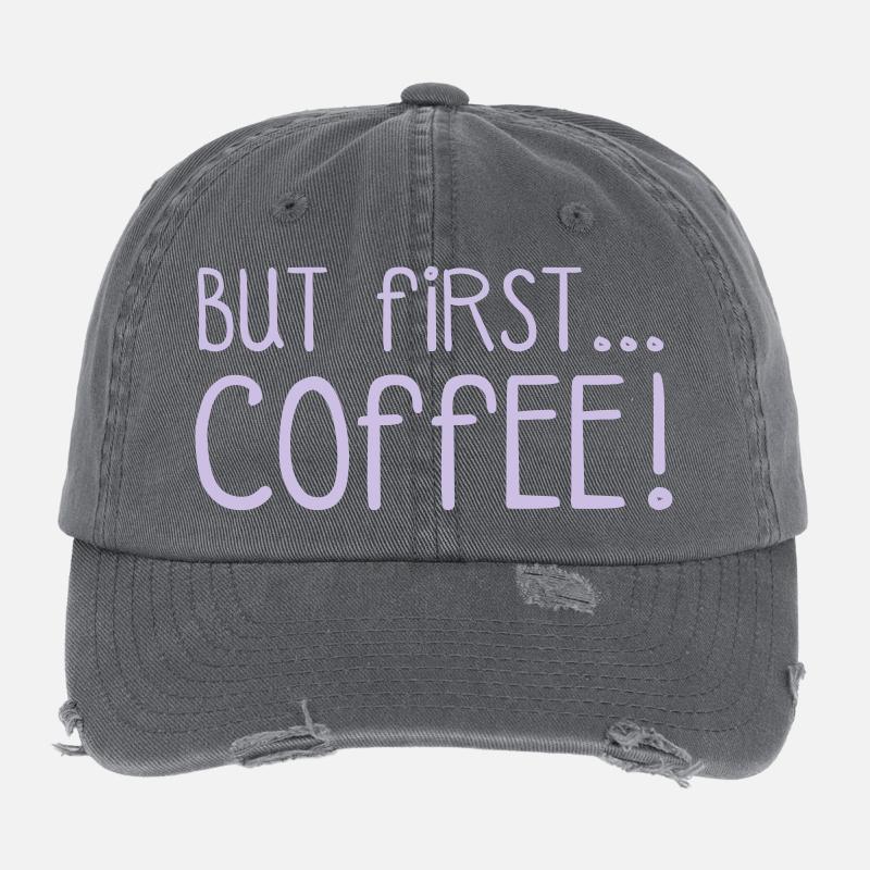 ZUERST KAFFEE... Flexfit Vintage Destroyed Cap