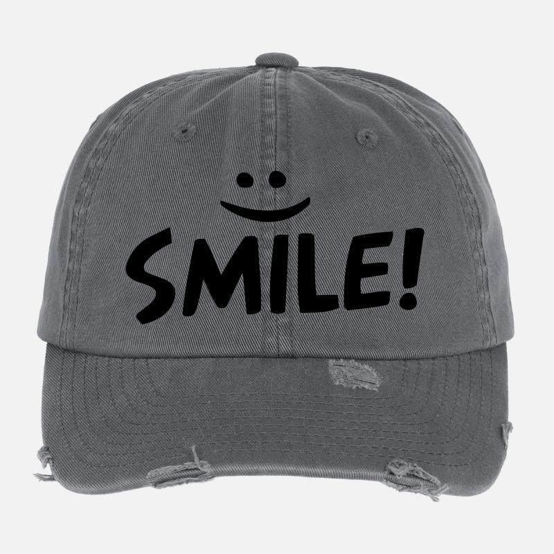smile Flexfit Vintage Destroyed Cap