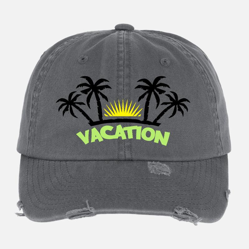 vacation3 Flexfit Vintage Destroyed Cap
