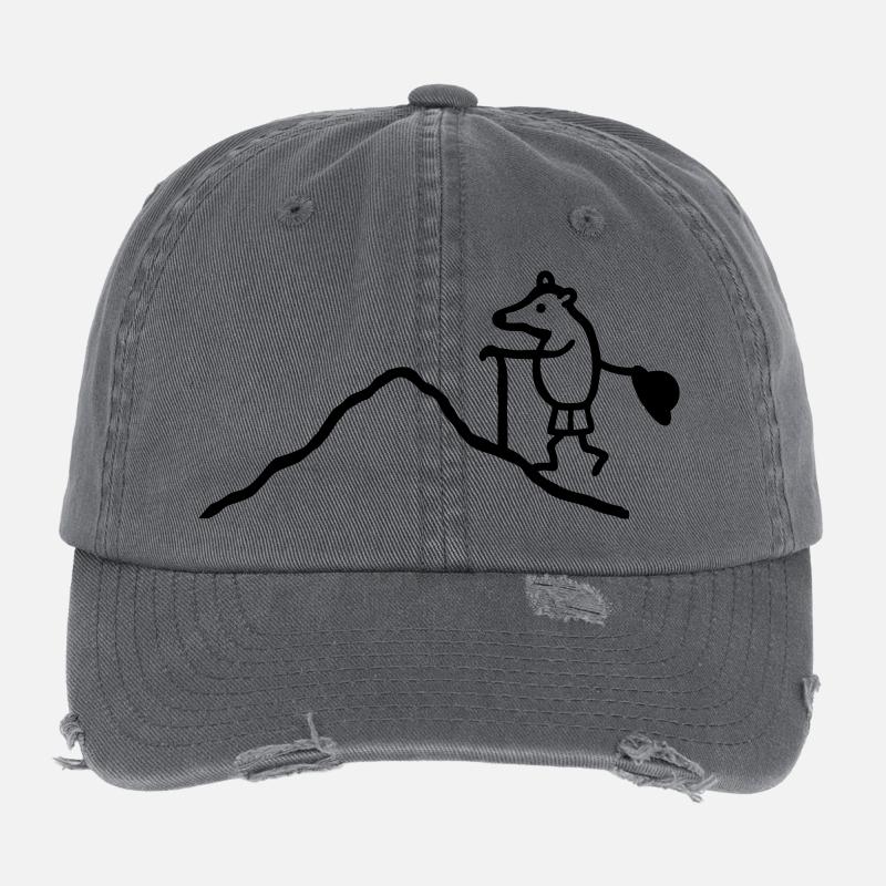 Maulwurf klettern Flexfit Vintage Destroyed Cap