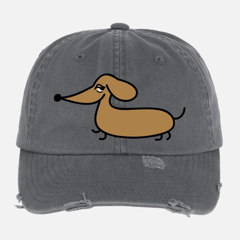 Lustiger Dackel Flexfit Vintage Destroyed Cap