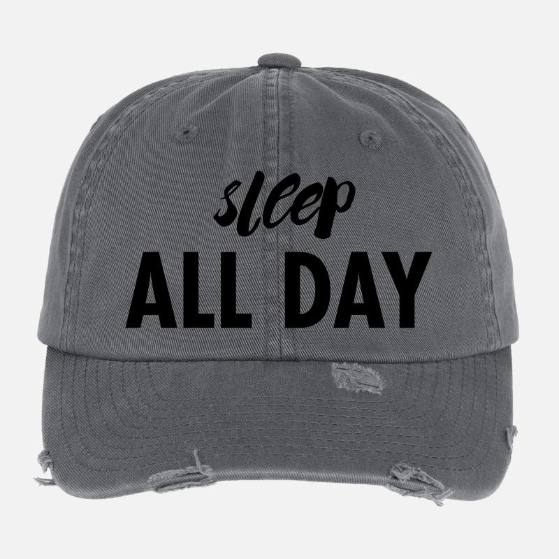 SLEEP ALL DAY Casquette vintage effet usé Flexfit