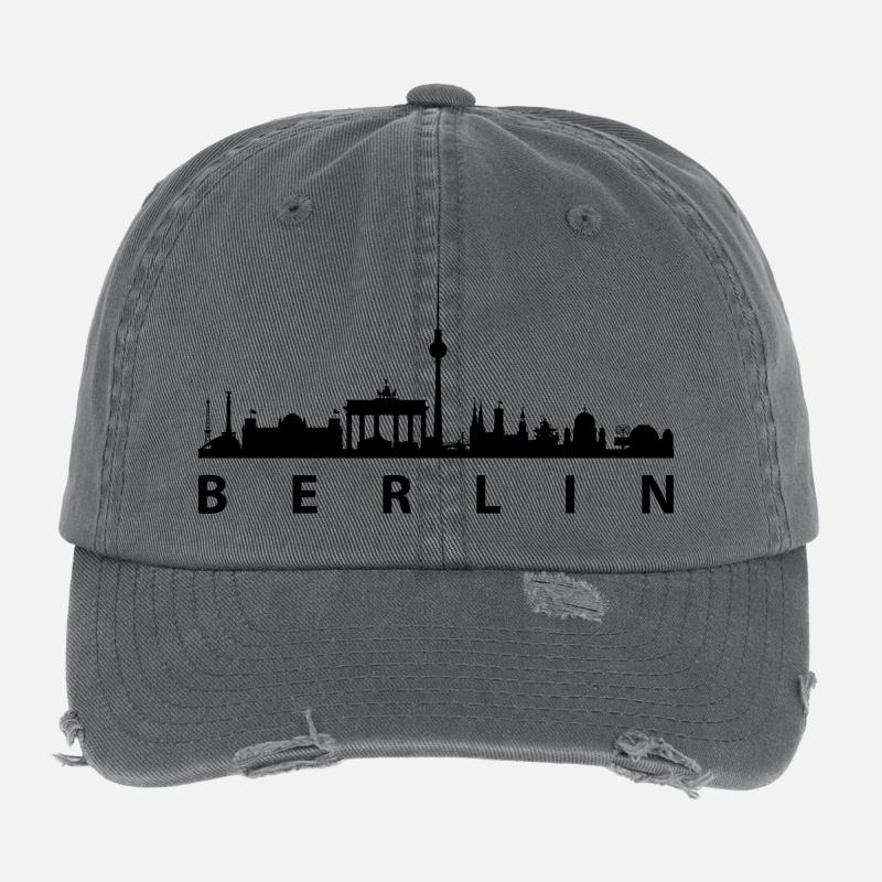 Skyline Berlin Flexfit Vintage Destroyed Cap