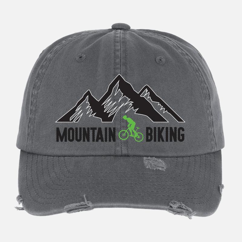 Mountain Biking Flexfit Vintage Destroyed Cap
