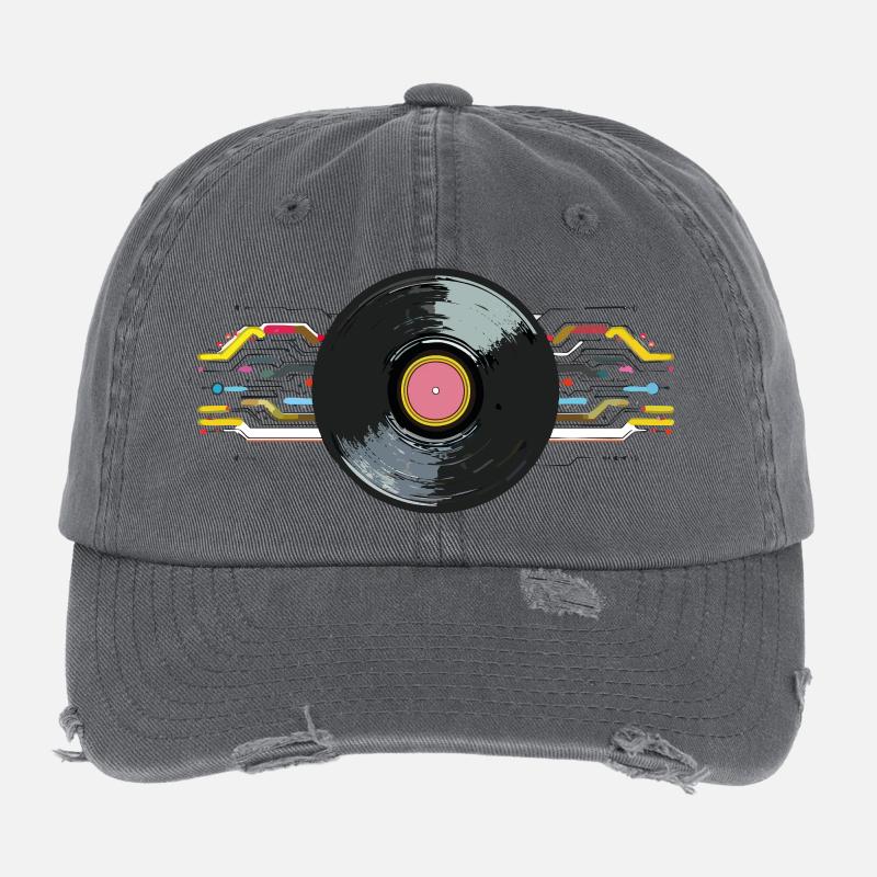 Vinyl_2 Flexfit Vintage Destroyed Cap
