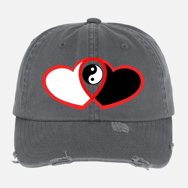 Amour sans être Casquette vintage effet usé Flexfit