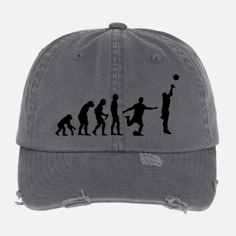 Basket-ball Evolution Basketball Basket Casquette vintage effet usé Flexfit