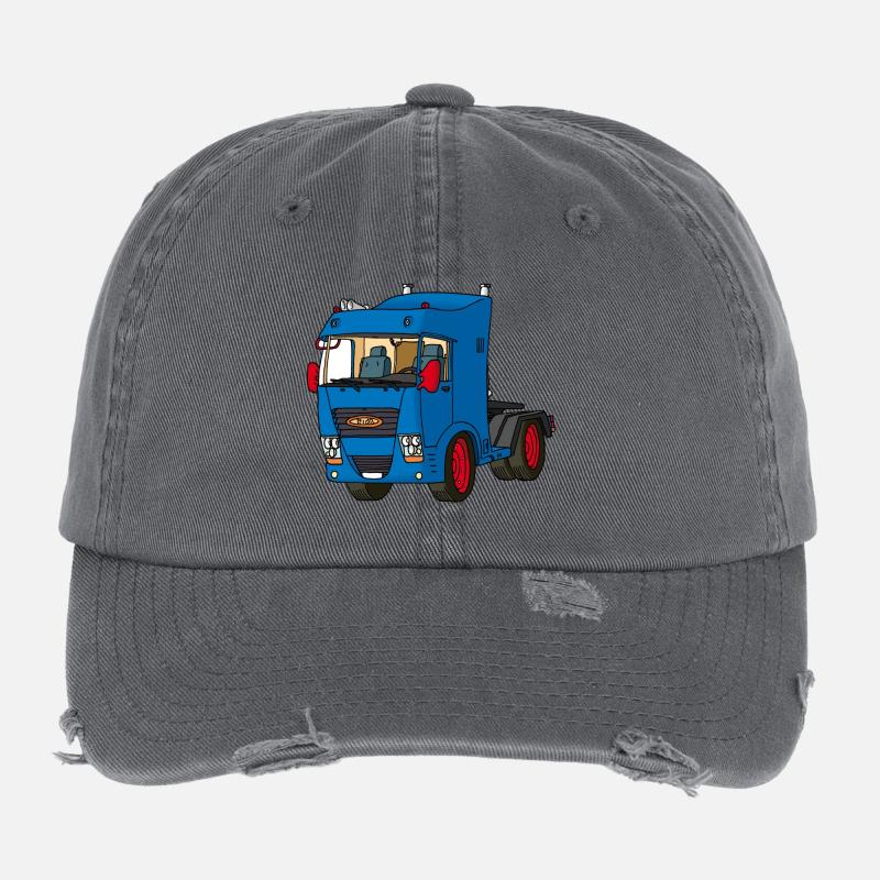 Blue tractor Flexfit Vintage Destroyed Cap