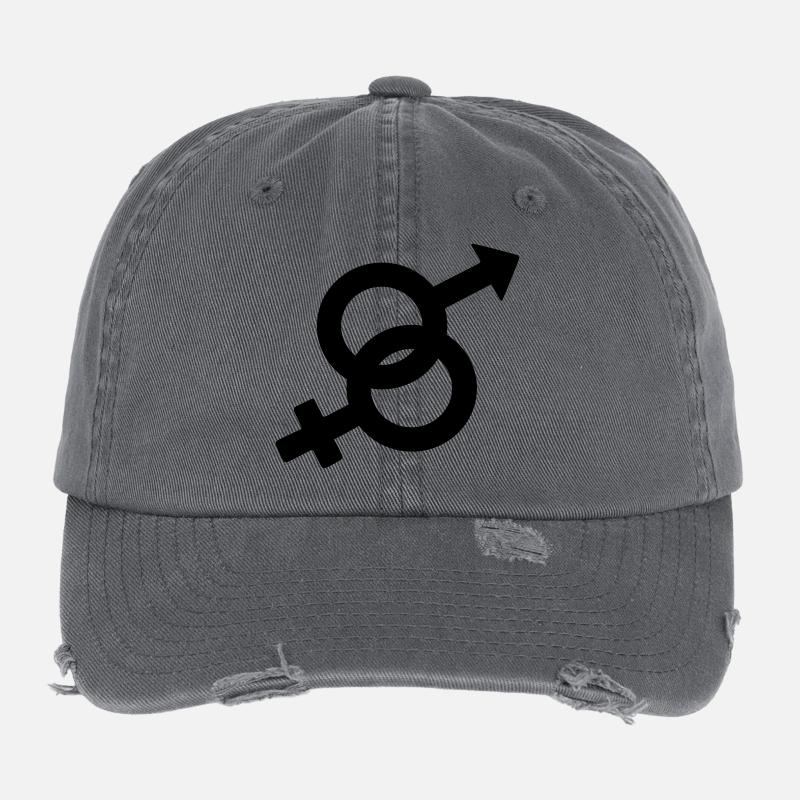Hetero-Logo Flexfit Vintage Destroyed Cap