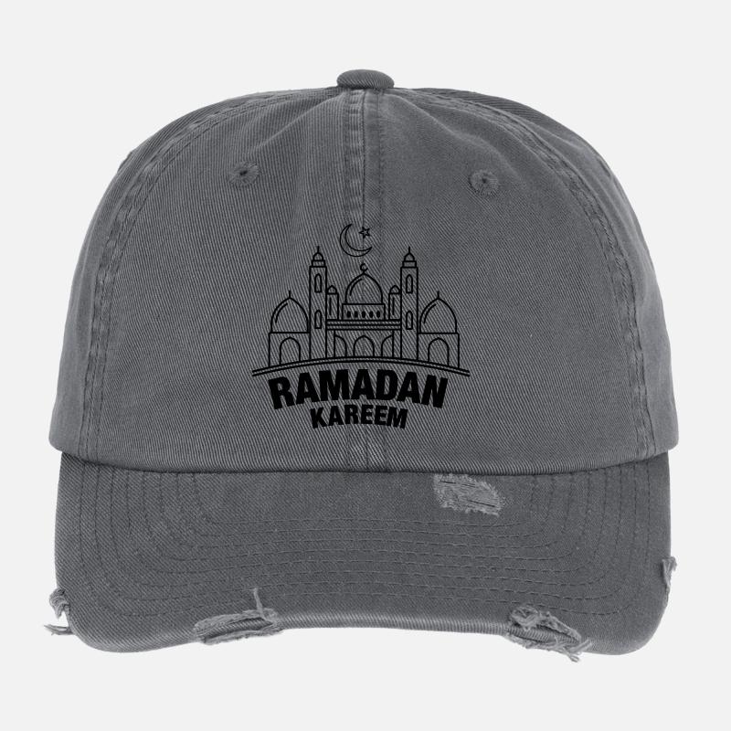Mosquée Ramadan Kareem Casquette vintage effet usé Flexfit