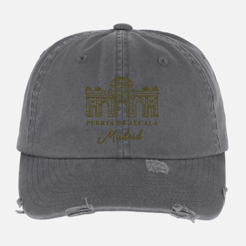 Puerta de Alcalá, Madrid, Spanien Flexfit Vintage Destroyed Cap