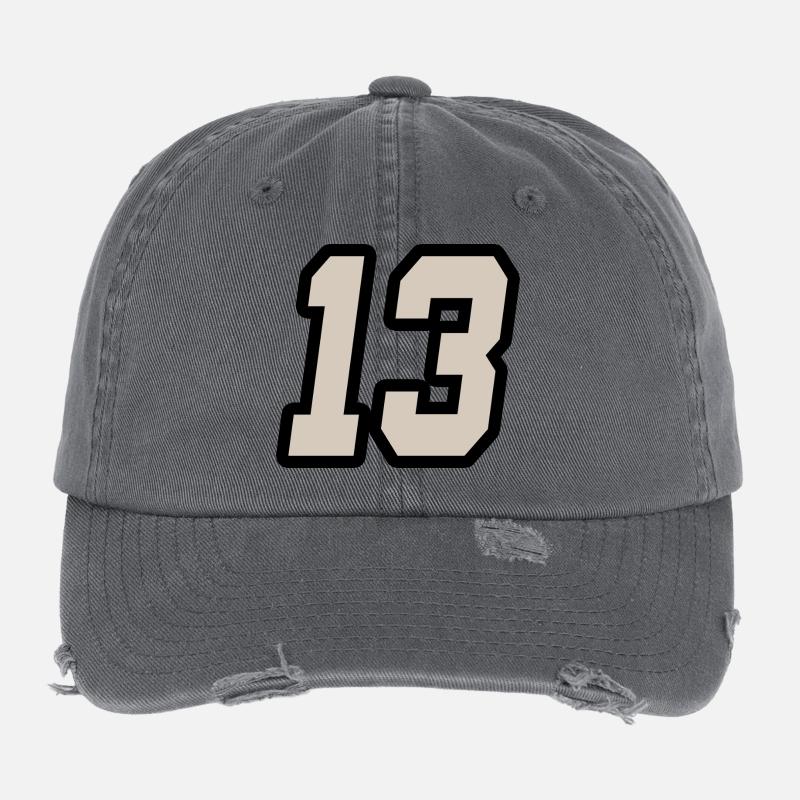 NUMMER DREIZEHN 13 Flexfit Vintage Destroyed Cap