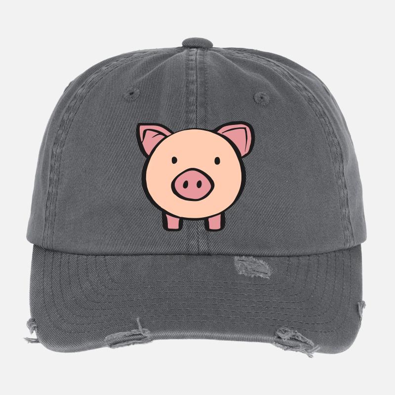Schweinchen Flexfit Vintage Destroyed Cap