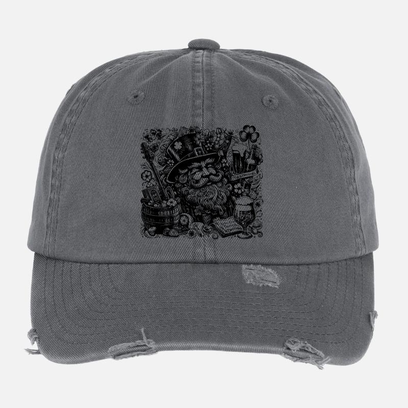 Saint-Patrick Casquette vintage effet usé Flexfit
