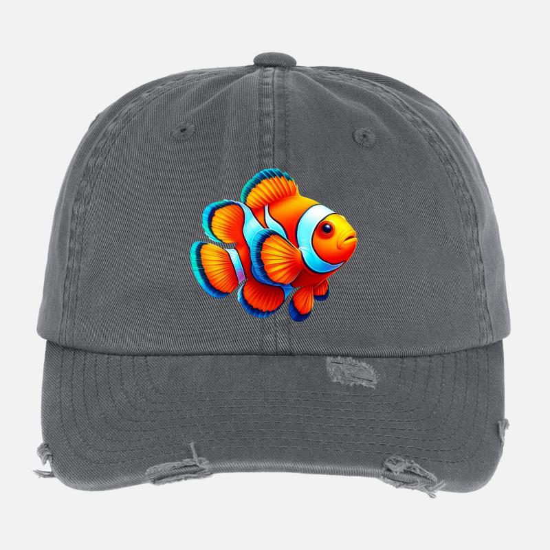 Poisson-clown Casquette vintage effet usé Flexfit