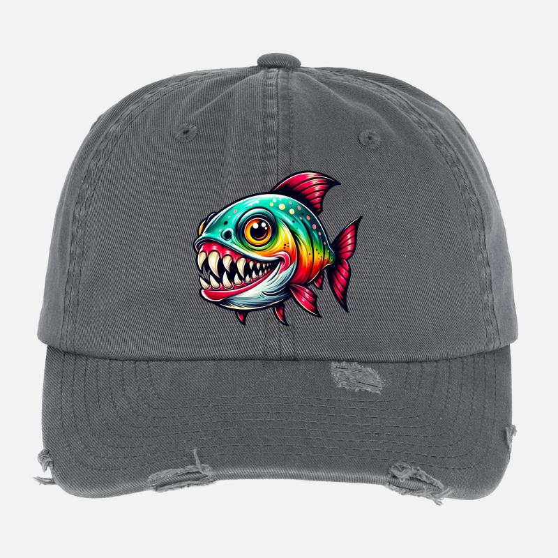 Piranha Casquette vintage effet usé Flexfit
