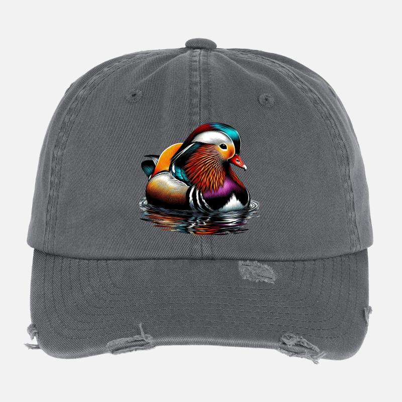 Mandarin duck Flexfit Vintage Destroyed Cap