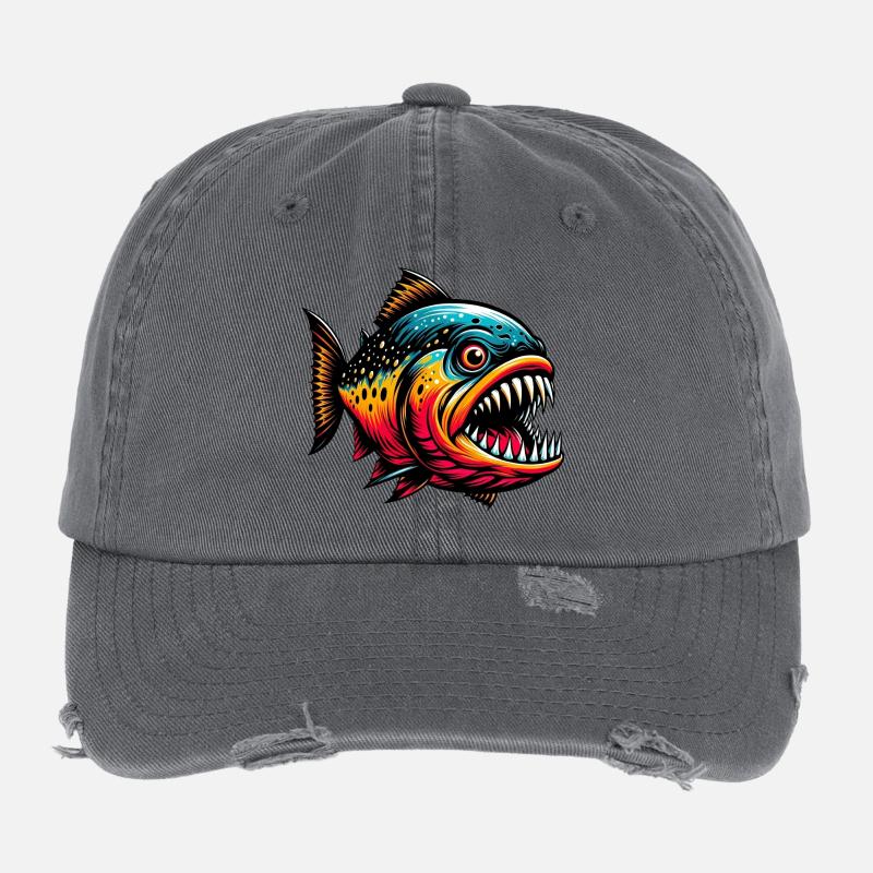 Piranha Casquette vintage effet usé Flexfit