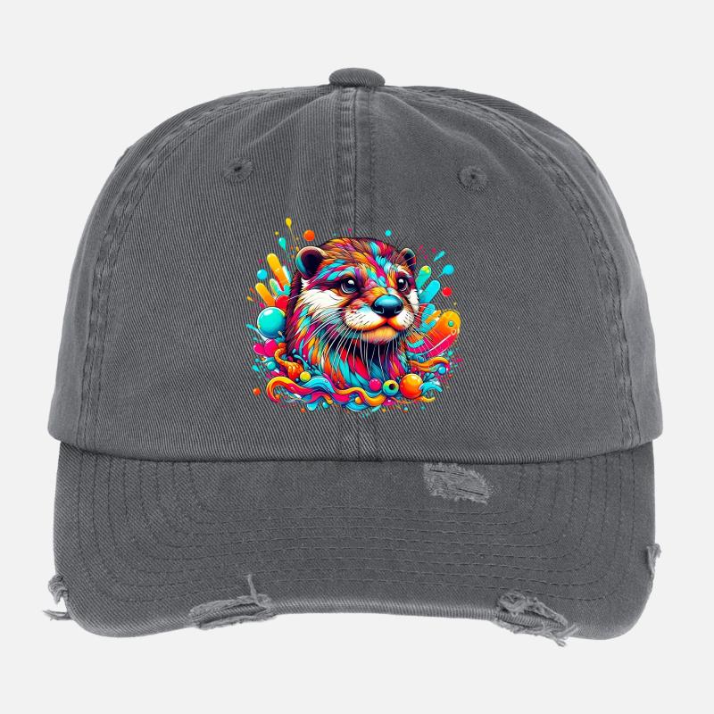 Otter Flexfit Vintage Destroyed Cap