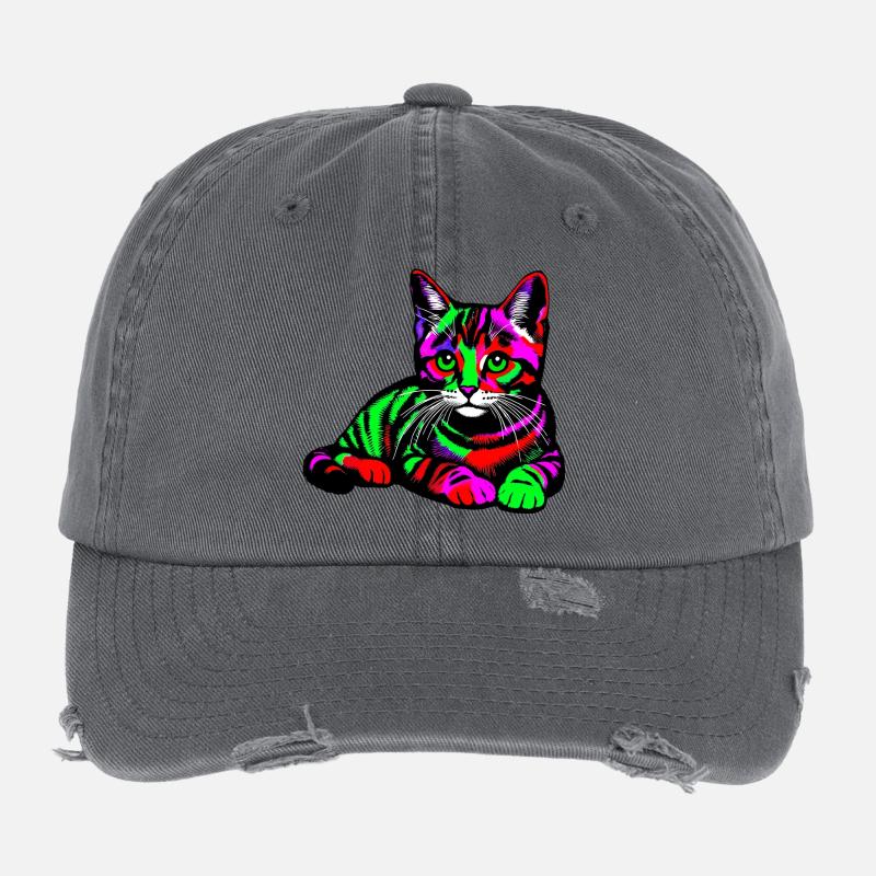 Katze Flexfit Vintage Destroyed Cap