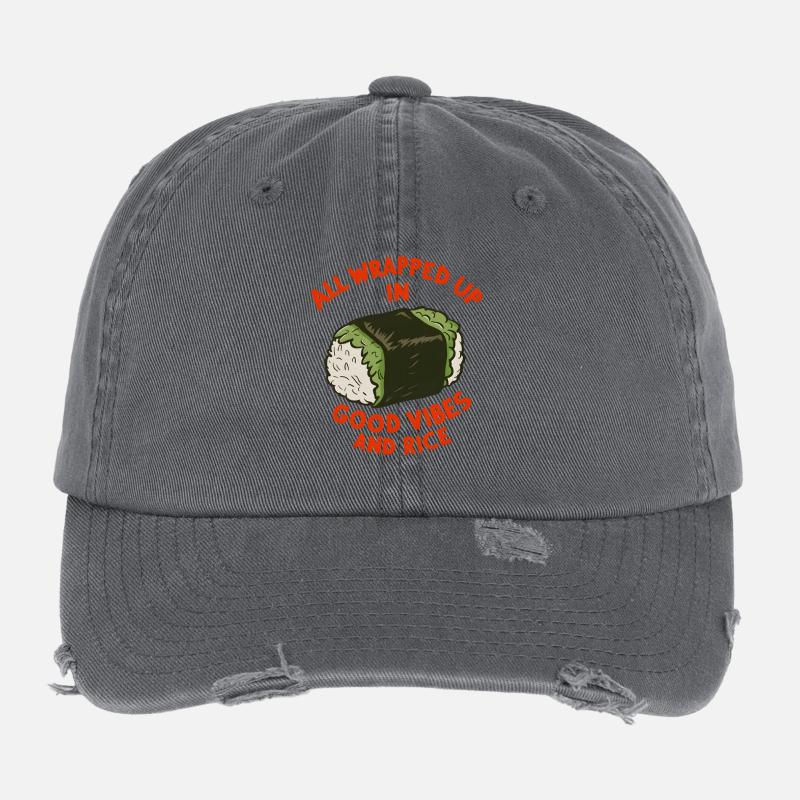 Enveloppé dans Casquette vintage effet usé Flexfit
