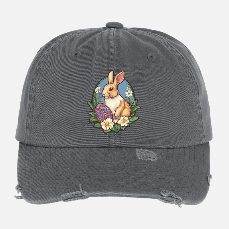 Easter Bunny Flexfit Vintage Destroyed Cap