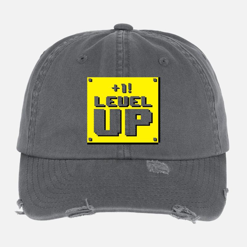 Level up panel Flexfit Vintage Destroyed Cap