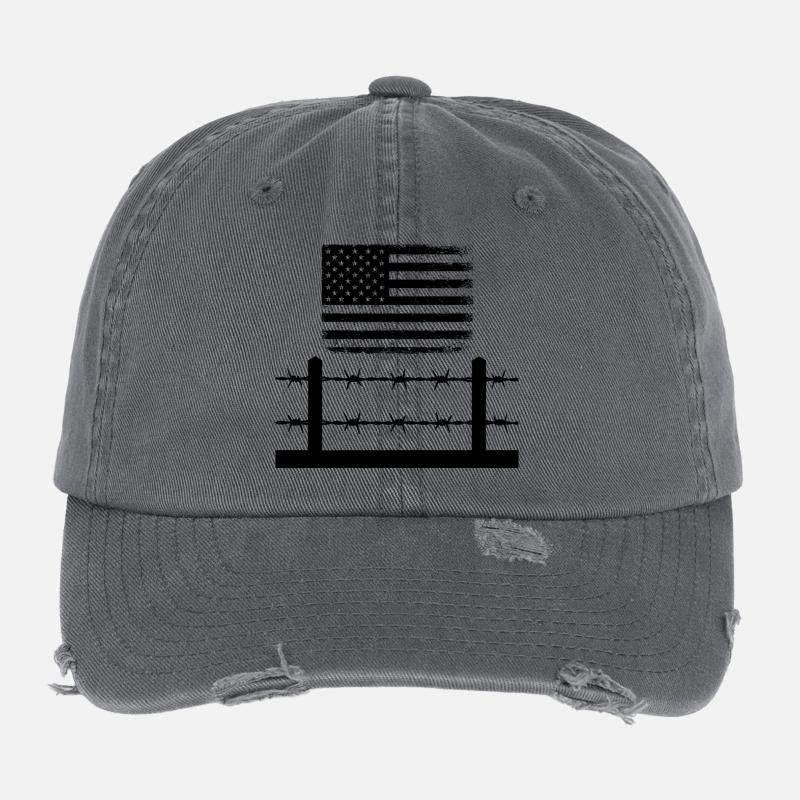Barbed Wire America Flexfit Vintage Destroyed Cap