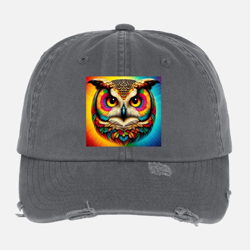 owl Flexfit Vintage Destroyed Cap
