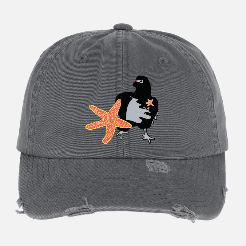 Ninja Chicken Flexfit Vintage Destroyed Cap