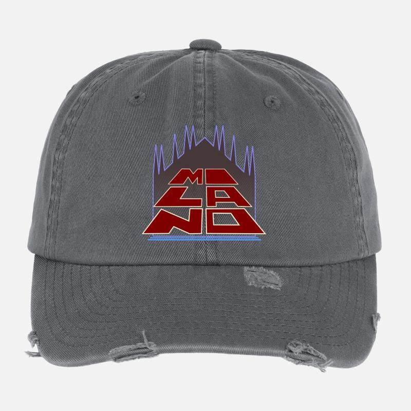 Logo Milano von Cean 2025 Flexfit Vintage Destroyed Cap