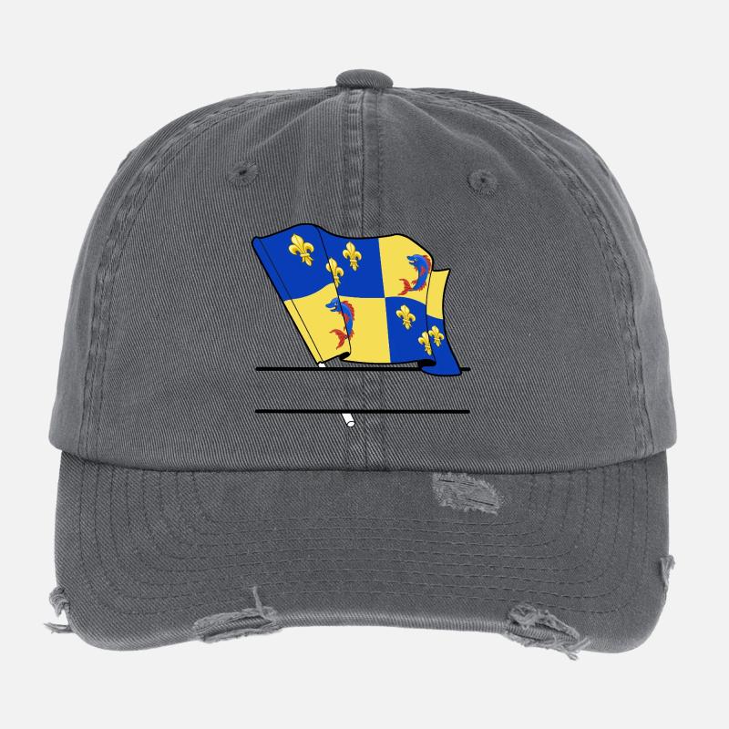 Dauphiné Text Space Flexfit Vintage Destroyed Cap