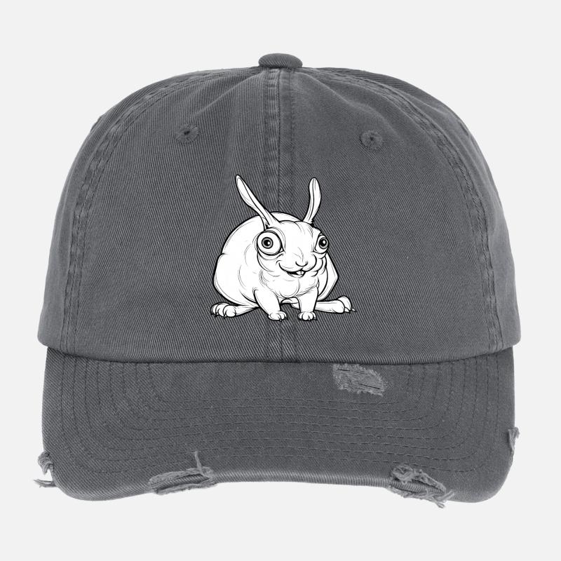 lapin flippant Casquette vintage effet usé Flexfit