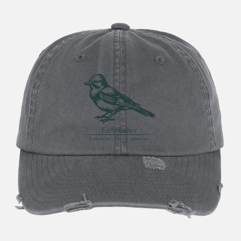 Jay Silhouette | Ornithology | Drawing Flexfit Vintage Destroyed Cap