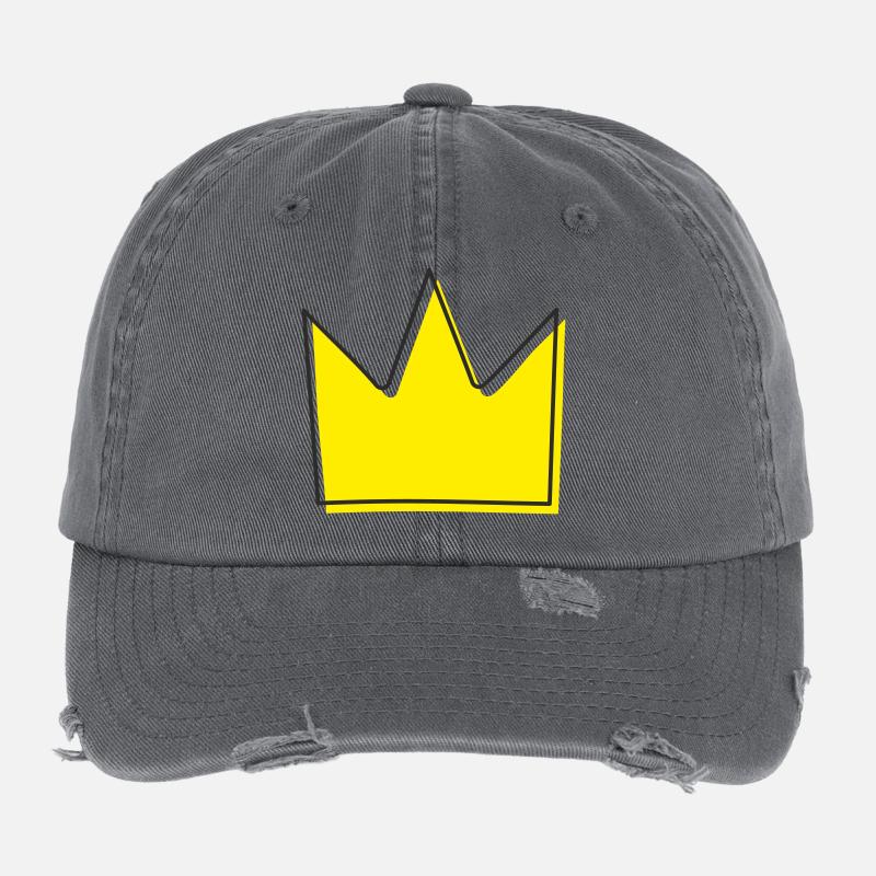 Krone Illustration Flexfit Vintage Destroyed Cap